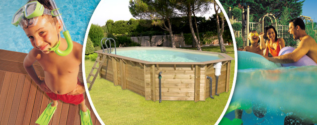 Piscine hors-sol bois BWT myPOOL ODYSSEA OCTO+ 640 H133cm margelles havane liner sable - Avantages des piscines bois BWT myPOOL ODYSSEA