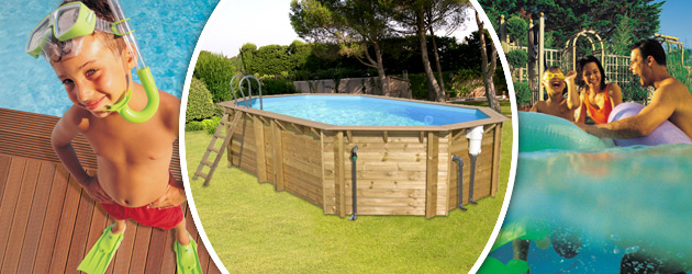 Piscine hors-sol bois BWT myPOOL ODYSSEA OCTO+ 640 H146cm margelles havane liner bleu - Avantages des piscines bois BWT myPOOL ODYSSEA