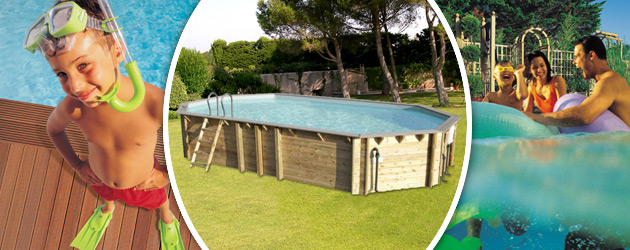 Piscine hors-sol bois BWT myPOOL ODYSSEA OCTO+ 840 H133cm margelles et liner gris - Avantages des piscines bois BWT myPOOL ODYSSEA