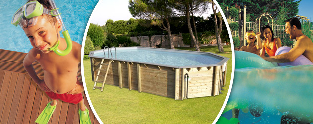 Piscine hors-sol bois BWT myPOOL ODYSSEA OCTO+ 840 H146cm margelles et liner gris - Avantages des piscines bois BWT myPOOL ODYSSEA