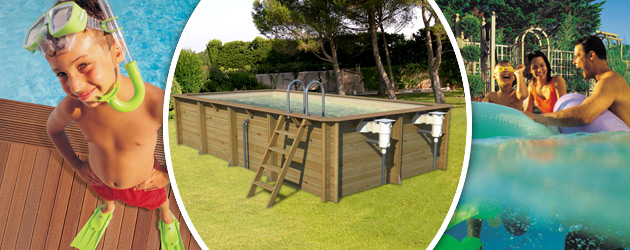 Piscine hors-sol bois BWT myPOOL ODYSSEA RECTANGLE 6x3 H133cm margelles havane liner sable - Avantages des piscines bois BWT myPOOL ODYSSEA