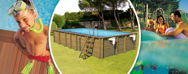 Piscine hors-sol bois BWT myPOOL ODYSSEA RECTANGLE 8x4 H146cm margelles havane liner bleu - Avantages des piscines bois BWT myPOOL ODYSSEA