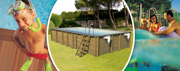 Piscine hors-sol bois BWT myPOOL ODYSSEA RECTANGLE 8x4 H146cm margelles et liner gris - Avantages des piscines bois BWT myPOOL ODYSSEA