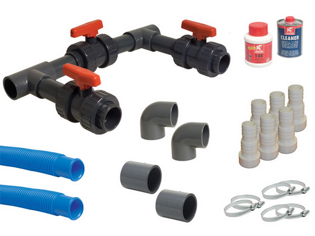 Kit by-Pass complet UNIVERSAL pour pompe a chaleur piscine hors-sol ou enterree