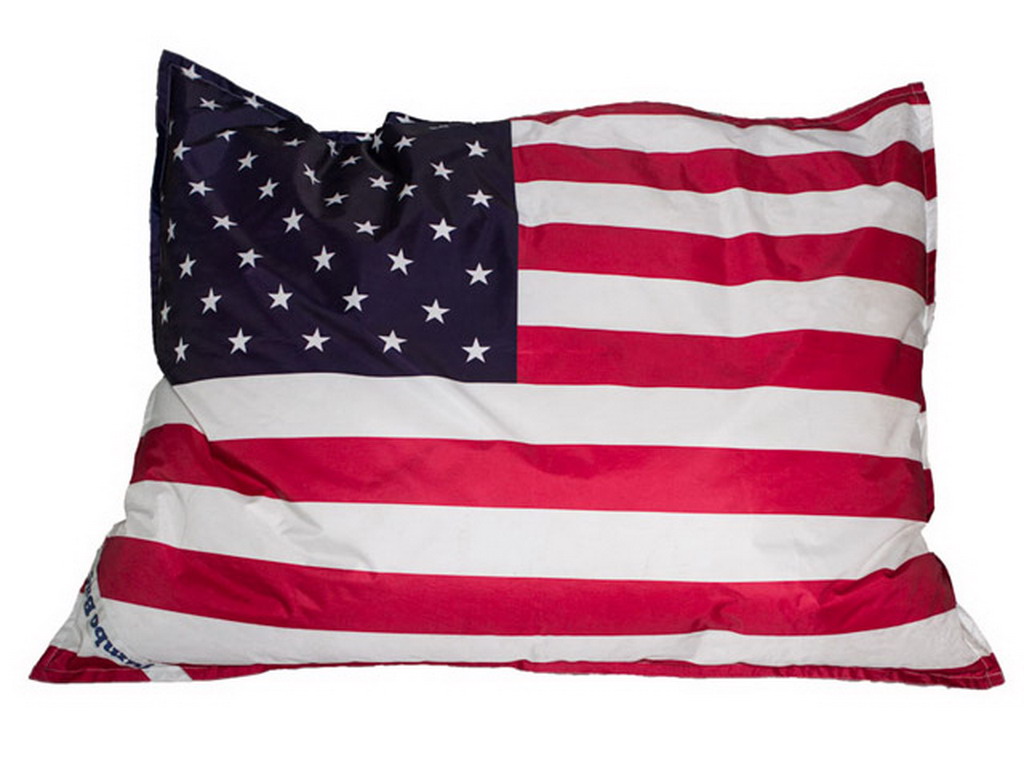 Coussin geant Jumbo Bag THE ORIGINAL PRINTED 130 x 170cm drapeau USA