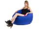 Coussin geant Jumbo Bag SCUBA XXL 130 x 180cm coloris bleu