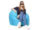 Coussin geant Jumbo Bag SCUBA XXL 130 x 180cm coloris bleu petrole