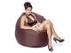 Coussin geant Jumbo Bag SCUBA XXL 130 x 180cm coloris chocolat