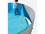 Liner piscine hors-sol Toi MAGNUM ronde Ø 550 x 132cm coloris uni bleu - Autre vue