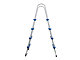 Echelle double symetrique Toi 2x4 marches laquee epoxy pour piscine hors-sol - Autre vue