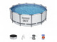 Kit piscine Bestway STEEL PRO MAX POOL ronde Ø366 x 122cm filtration cartouche