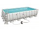 Piscine hors-sol Bestway POWER STEEL FRAME POOL rectangulaire 671x366x132cm filtration cartouche