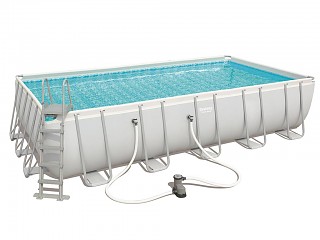 Piscine hors-sol Bestway POWER STEEL FRAME POOL rectangulaire 671x366x132cm filtration cartouche