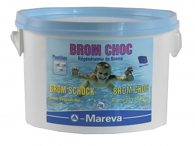 Regenerateur de brome en pastilles BROM CHOC seau de 3kg