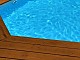 Liner BWT myPOOL P-50 350x350x129cm 50/100 bleu piscine bois OCTO 440 H129cm