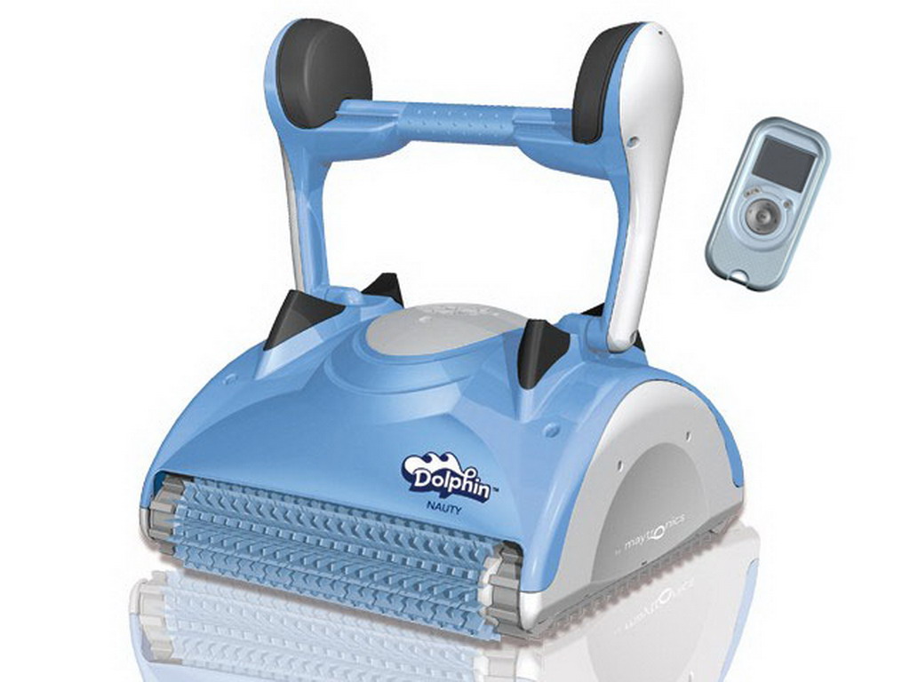 Robot piscine electrique Dolphin NAUTY TC telecommande avec chariot