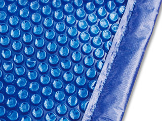 Couverture solaire a bulles bordee Ubbink OCTOGONALE pour bassin Ubbink Ø5.80m coloris bleu