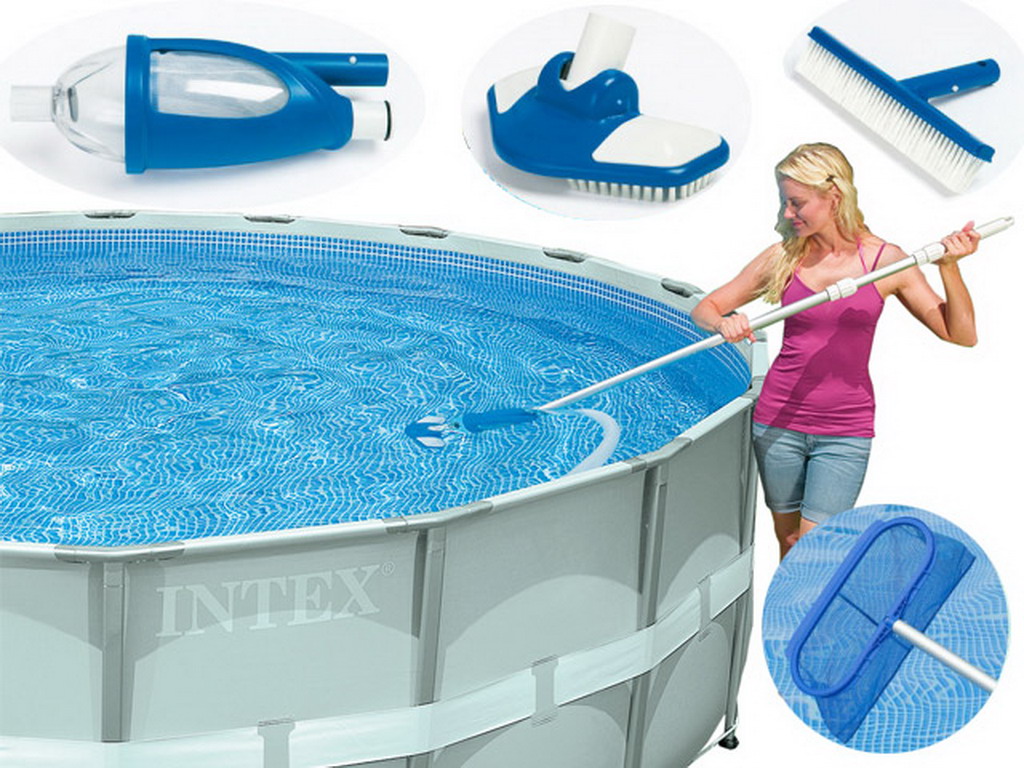 Kit d'entretien Intex VAC+ debit 3m3/h pour piscine hors-sol