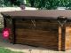 Couverture filet de securite Albiges GRILLE WOOD coloris sable/noir (m²)
