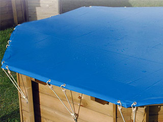 Couverture de securite UBBINK octogonale diametre 4.30m norme NFP 90-308 pour piscine bois Ubbink