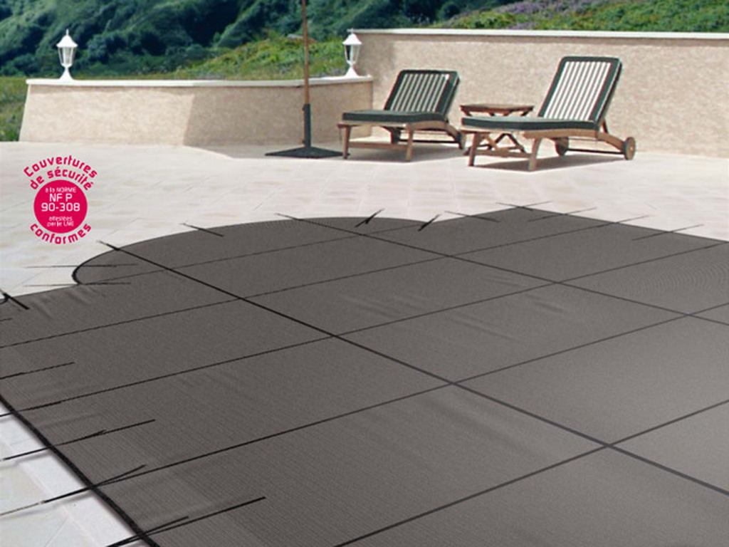 Couverture d'hivernage et de securite Albiges GRILLE EXTREM gris et noir forme geometrique (m²)