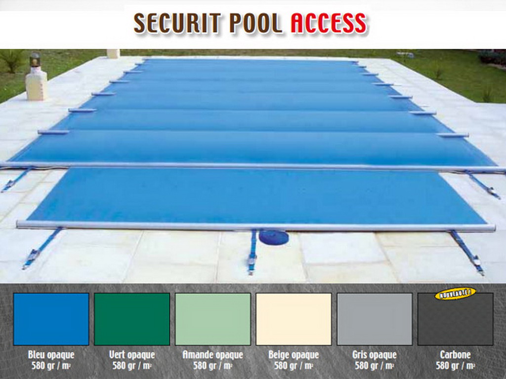 Couverture de securite a barres APF ACCESS opaque coloris carbone (m²)