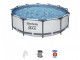 Kit piscine Bestway STEEL PRO MAX POOL ronde Ø366 x 100cm filtration cartouche