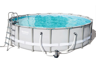 Kit piscine tubulaire Bestway POWER STEEL FRAME POOL ronde Ø549 x 132cm a cartouche