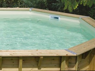 Liner pour piscine hors-sol Ubbink ovale 400 x 610 x H130cm epaisseur 75/100eme beige