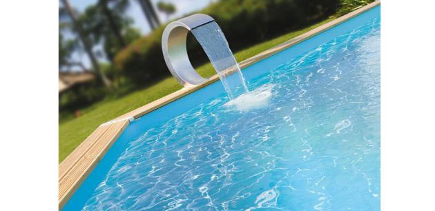 Cascade piscine bois Ubbink MAMBA inox 54 x 30 x 32cm - Avantages de la cascade MAMBA Ubbink