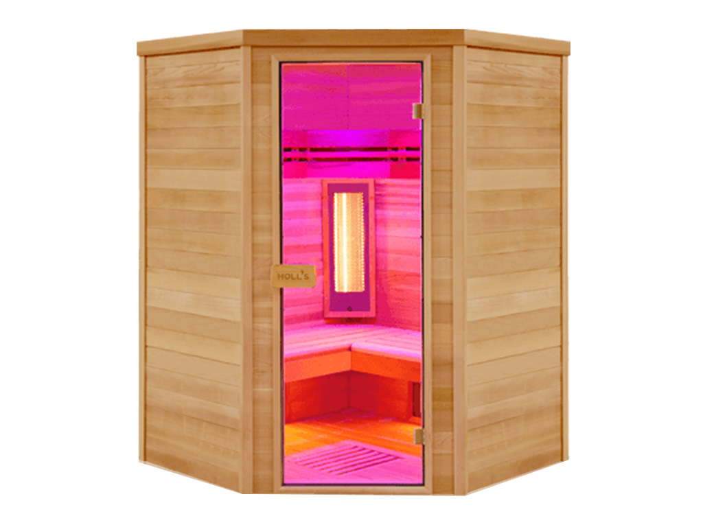 Sauna cabine infrarouge Holl's MULTIWAVE 3C 2550w 3/4 places