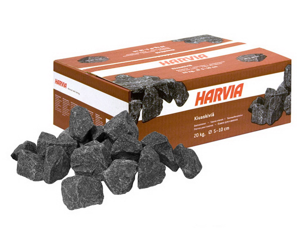 Pierres volcaniques Harvia STONE Ø10 a 15cm sac de 20kg pour poele a vapeur