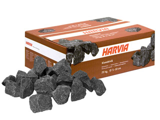 Pierres volcaniques Harvia STONE Ø10 a 15cm sac de 20kg pour poele a vapeur