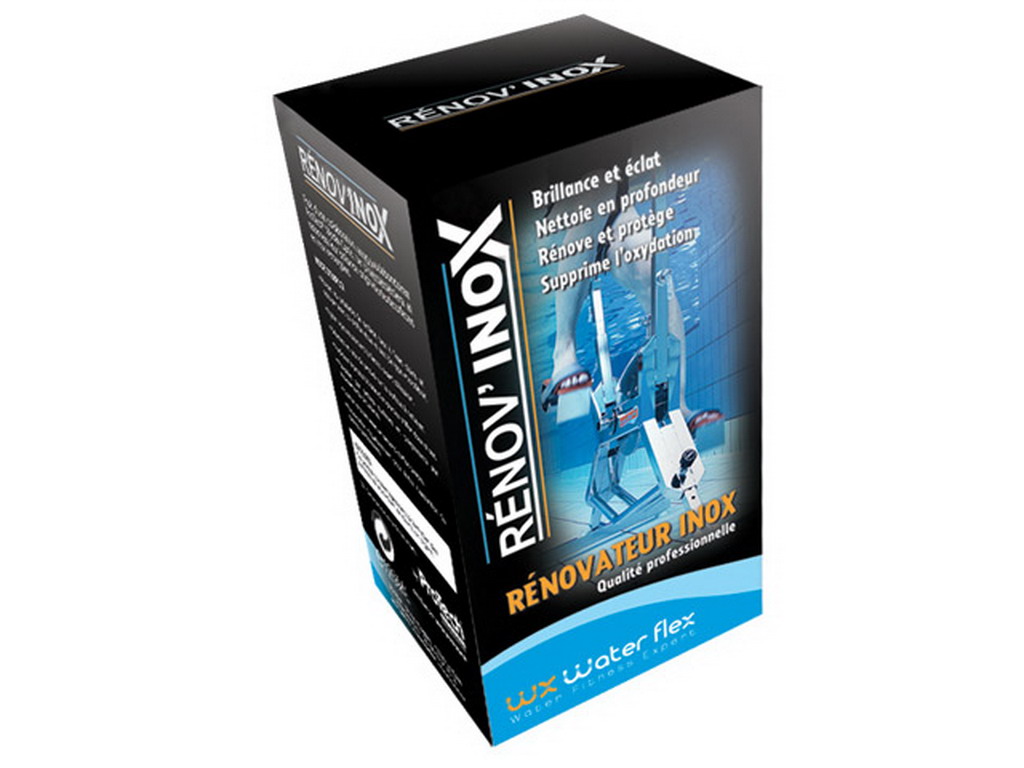 Renovateur inox Waterflex RENOV'INOX 125ml avec eponge et microfibre