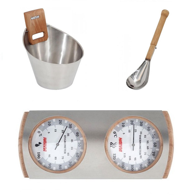 Kit accessoires Harvia SAUNA special vapeur - Avantages et caractéristiques du kit accessoires Harvia SAUNA