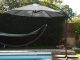 Parasol deporte aluminium a manivelle Ø300cm toile coloris gris