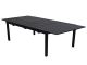 Table de jardin MIAMI aluminium 180 x 110 x 73cm avec rallonge coloris gris