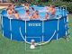 Kit piscine tubulaire Intex METAL FRAME ronde avec filtration a cartouche