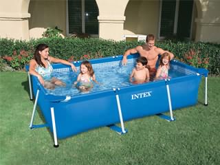 Piscine hors-sol tubulaire Intex METAL FRAME JUNIOR pour enfants avec ou sans filtration