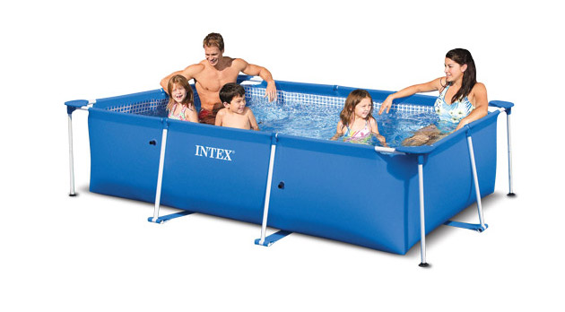 Piscine hors-sol tubulaire Intex METAL FRAME JUNIOR pour enfants avec ou sans filtration - Galerie photos et vidéo de la piscine hors-sol tubulaire Intex METAL FRAME JUNIOR