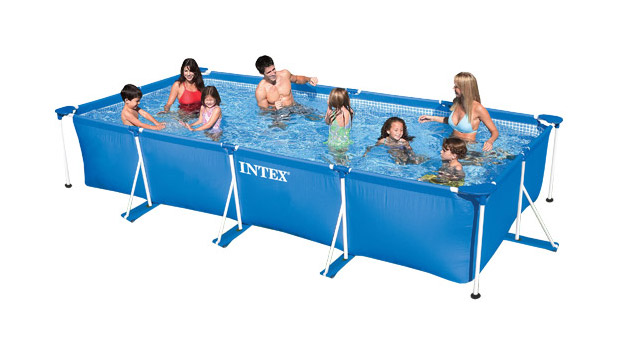 Piscine hors-sol tubulaire Intex METAL FRAME JUNIOR pour enfants avec ou sans filtration - Galerie photos et vidéo de la piscine hors-sol tubulaire Intex METAL FRAME JUNIOR