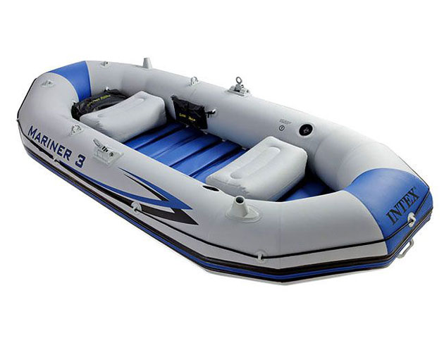 Bateau gonflable Intex MARINER 3 dimensions 297 x 127 x 46cm coloris gris et bleu - Avantages et caractéristiques du bateau gonflable MARINER 3