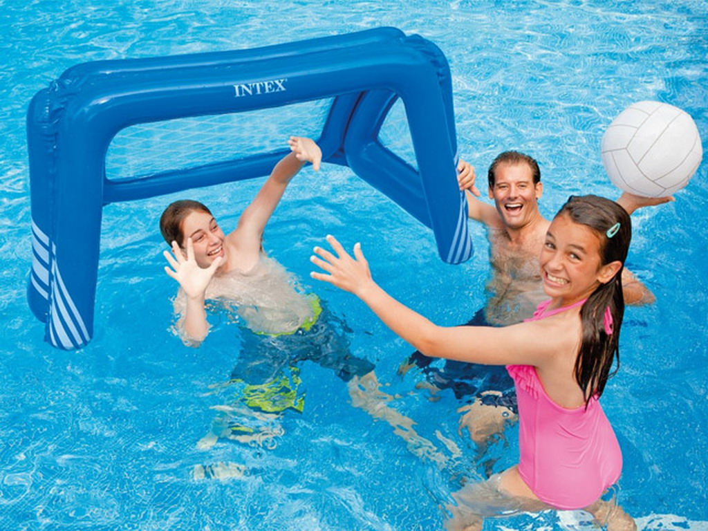 Jeu gonflable Intex WATER POLO dimensions 140 x 89 x 81cm avec ballon gonflable pour piscine ou plage