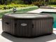 Spa gonflable Intex PURESPA JETS 6 places octogonal 218x71cm PVC lamine chocolat