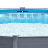 Kit piscine hors-sol Intex GRAPHITE ronde Ø478 x 124cm avec filtration a sable - Kit piscine hors-sol Intex GRAPHITE Pour des moments de baignade inoubliables