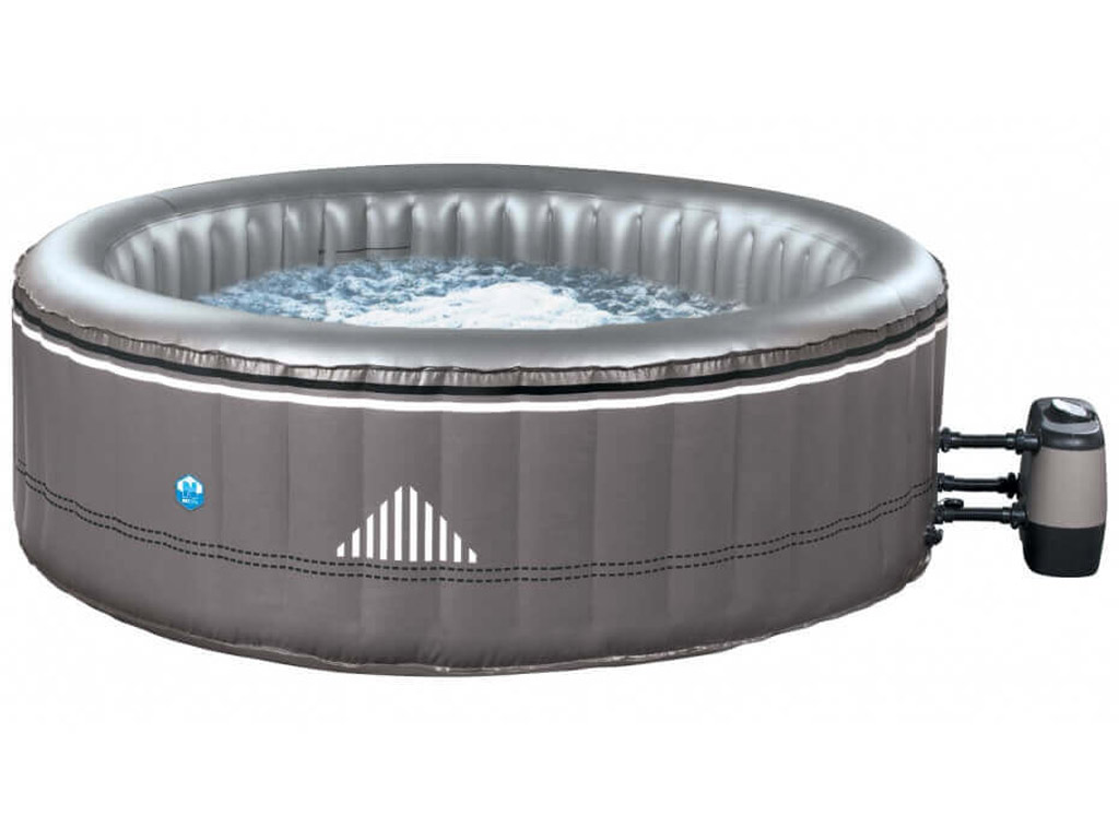 Spa gonflable NetSpa MALIBU gris rond pour 4 ou 6 personnes