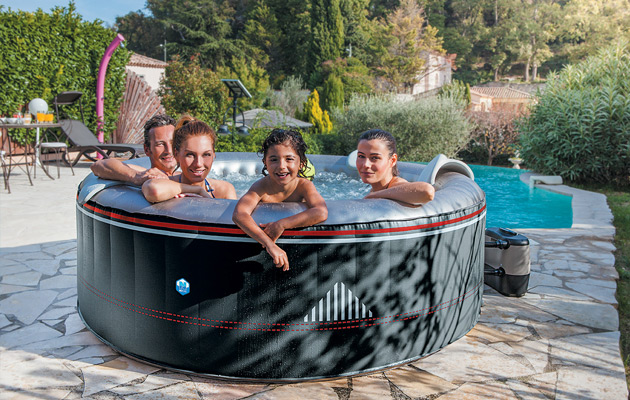 Spa gonflable NetSpa MONTANA rond Ø204cmx70cm 6 places - Galerie photos et vidéos du spa gonflable NetSpa MONTANA