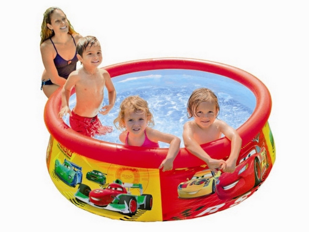 Piscine hors-sol autoportante Intex EASY SET CARS ronde Ø183 x 51cm