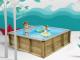 Piscine hors-sol bois BWT myPOOL Pistoche pour enfants 2.26x2.26x0.68m