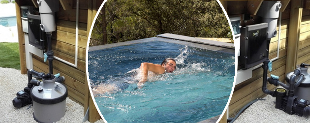 Piscine bois hors-sol BWT myPOOL Urbaine PREMIUM 6.00x2.50m avec filtre a sable - Les piscines URBAINE offre le meilleur de la technique et de la sécurité